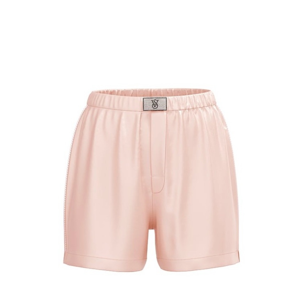 Victoria’s Secret Shine Patch Satin Boxer Shorts